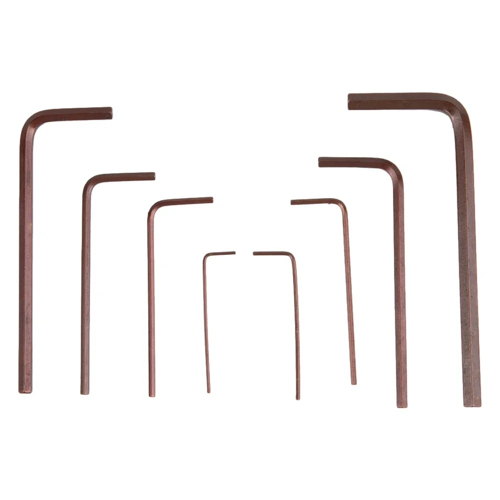 Parti di utensili manuali Set di cacciaviti con chiave esagonale Set di otto pezzi Chiave esagonale Mini 33-73mm 8 pezzi / set Acciaio legato