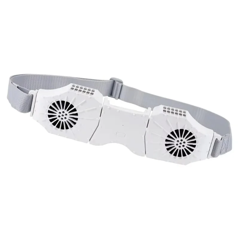 ABBK-Ventilatore da cintura portatile,Ventilatore da cintura ricaricabile con clip con tecnologia di circolazione dell'aria, ideale per attività all'aperto e lavoro