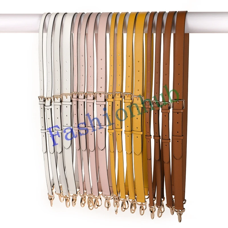 

Smooth Soft Leather Adjustable Bag Strap Shoulder Carry Belt For Handbag Purse Pochette Bag 13 Colors 4 Sizes Unisex