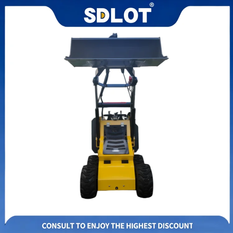 Free Ship SDLOT S300 Stand on Mini Crawler Skid Steer Loader Koop CE EURO5 EPA 300kg Brush Cutter Yard Maintenance view 6