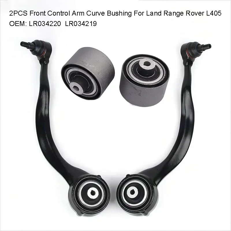 2PCS Front Control Arm Curve Bushing For Land Range Rover L405 2013+ LR034220 LR034219