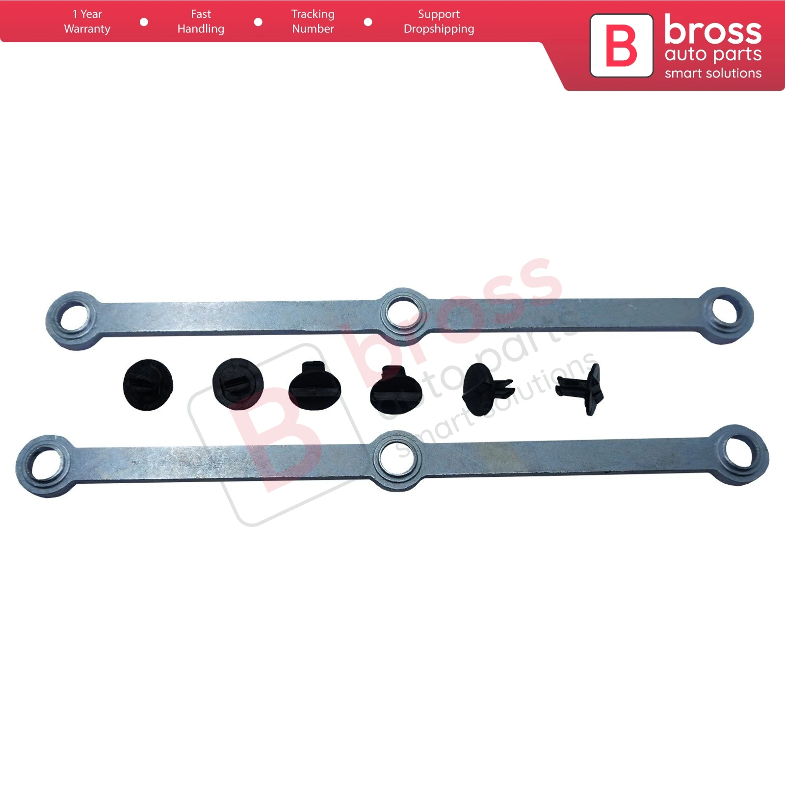 Bross Auto Parts BSP952 Intake Inlet Manifold Swirl Flap Repair Runner Connecting Rod Set 6420903237 for Mercedes OM642 Engine