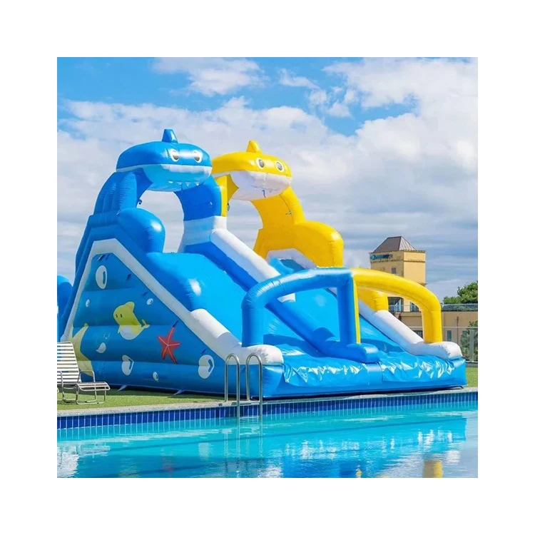 Hot-selling PVC inflatable water slides outdoor large-scale entertainment equipment movable inflatable swimming pool