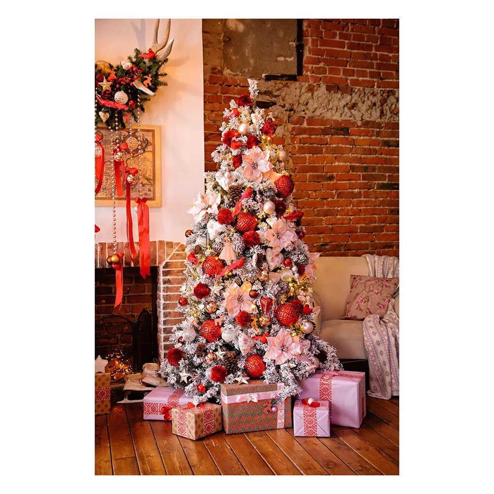 

3 X5ft Holiday Party Photo Backdrop Booth Props Holidays Festive Backdrops for Photoshoot