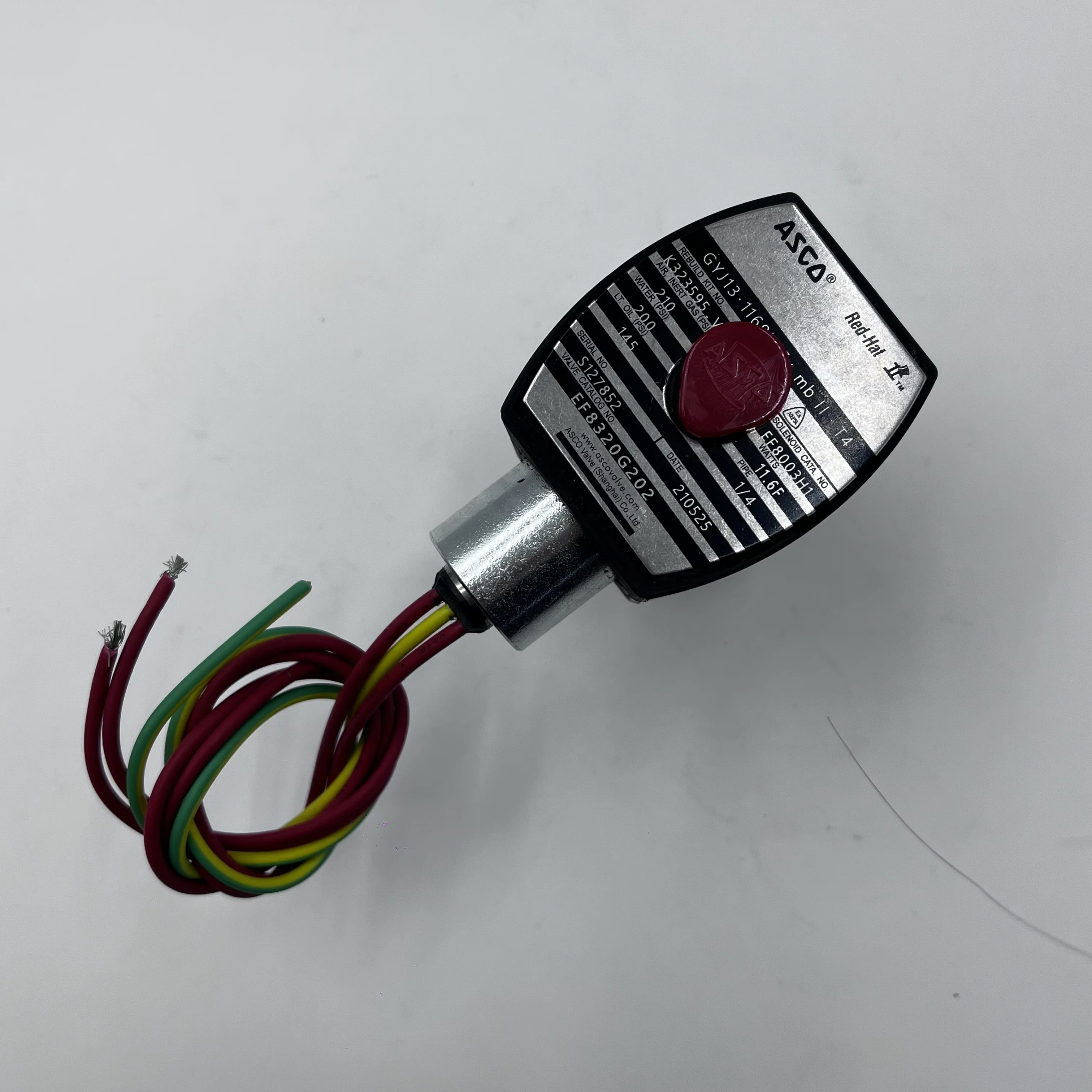 EF8320G202 ASCO Solenoid Valve 1/4'NPT thread DC24V Explosion-Proof Solenoid Valve