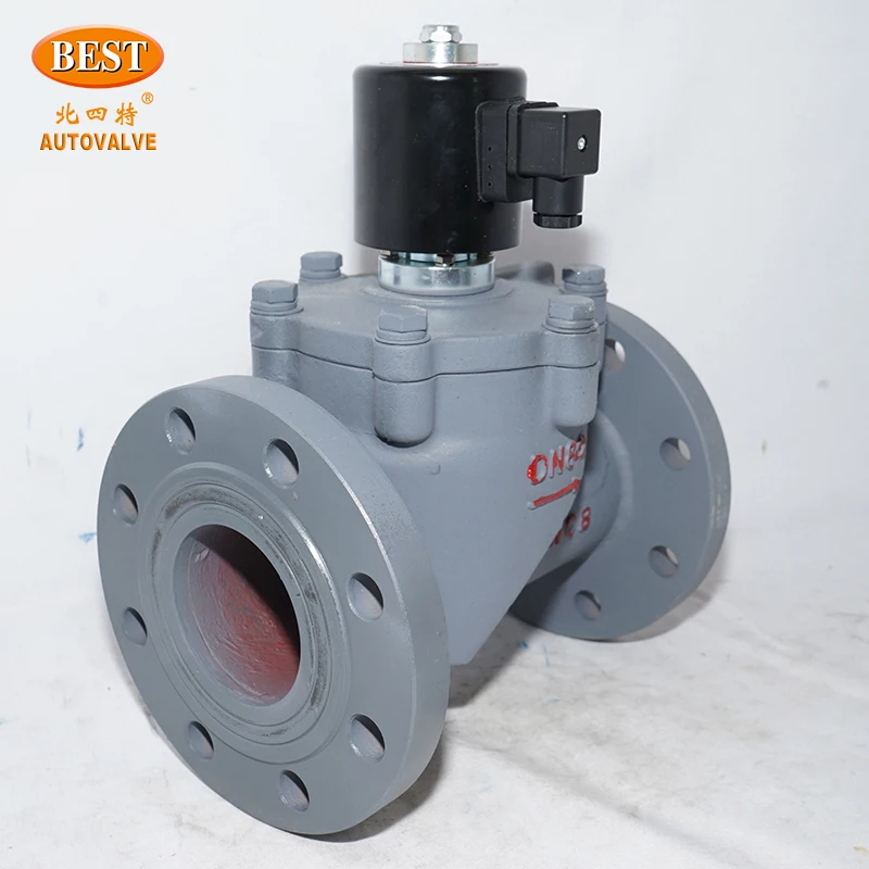 Valves Normally Open Z292 Carbon Steel 220V 24V AC DC 2 Way Pilot Operated Piston NO Solenoid Valve