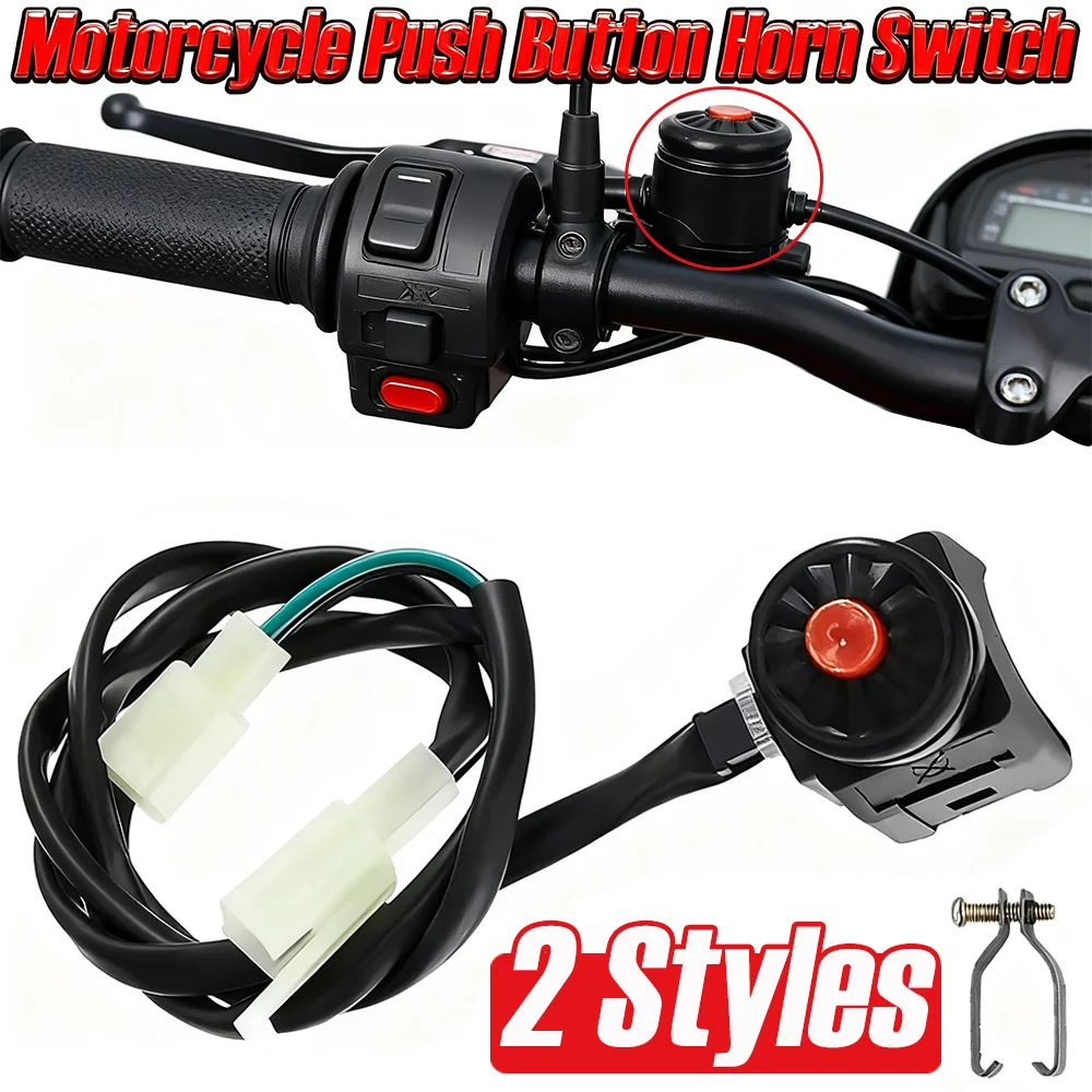 

Generic Motorcycle Push Button Horn Switch High-quality Practical 22mm Motocross Dual Sport Handlebar Mount Moto Accessories