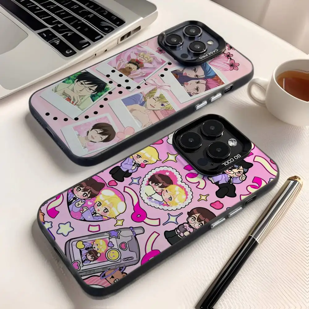 

Ouran High School Host Club Phone Case For iPhone 17,16,15,14,13,12,X,8,Pro,Max,Plus,E,SE4,Air,Mini IMD Matte Black