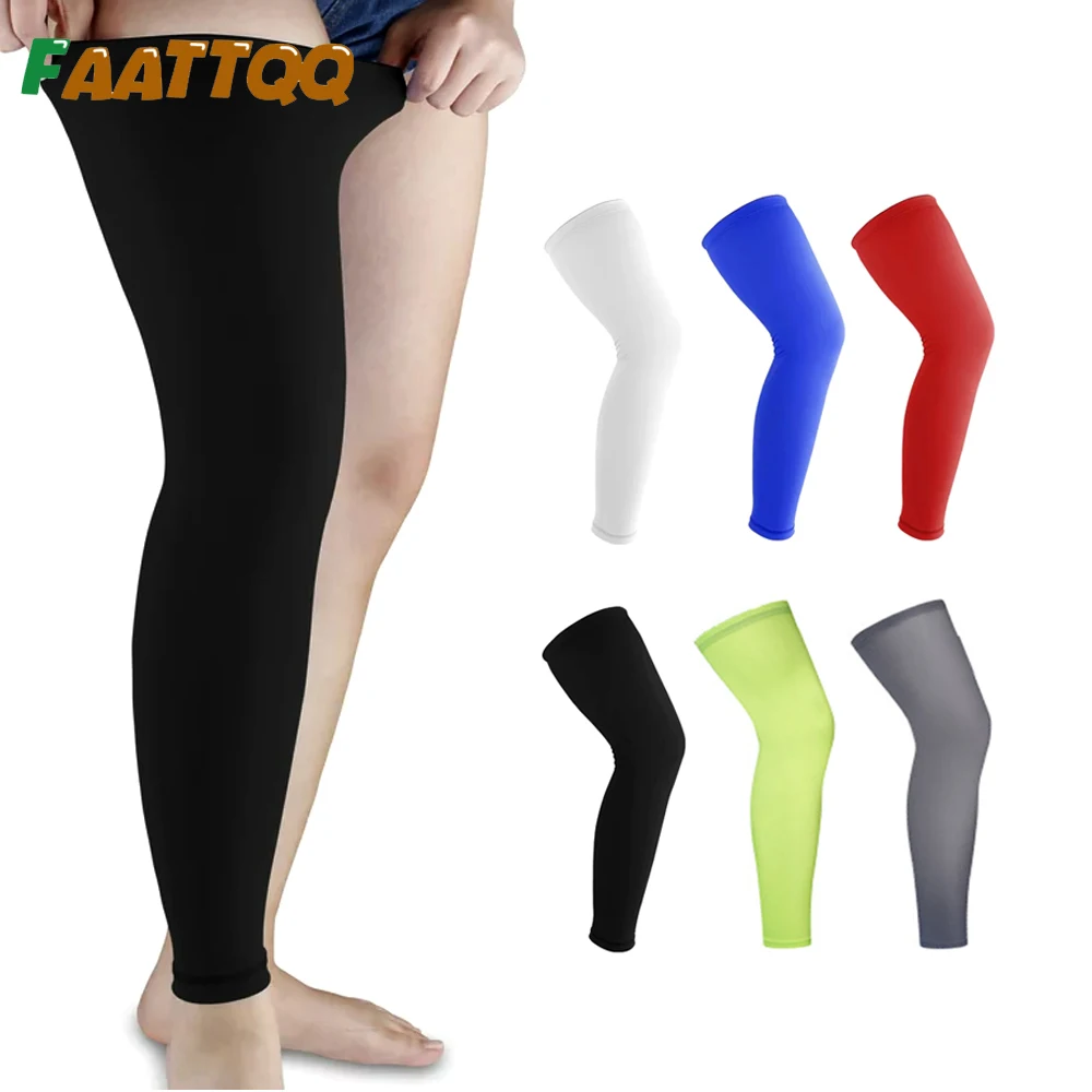 1Pcs Sports Full Leg Compression Sleeves Leg Sleeve Knee Sleeves Protect Leg, for Man Women Running Basketball Cycling Football