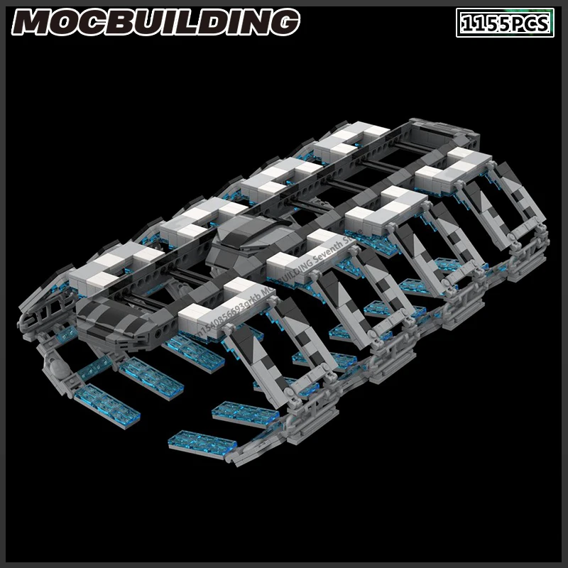 Famous Space Movie Series Model Type 4 Dry Dock Spacecraft MOC Buildding Blocks DIY Assembly Bricks Creative Toy Collection Gift