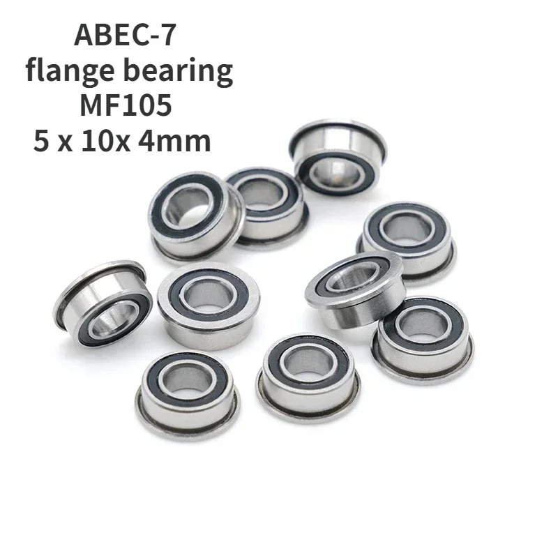 ABEC-7 Micro flange with flange MF105 inner diameter 5 outer diameter 10 thick 4mm flange bearing