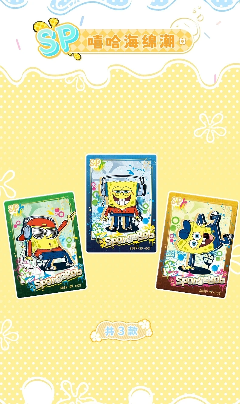 KABAO Anime SpongeBob Schwammkopf Patrick Star Kartensammlung Sammelkarten Cartoon Lustige Sammelkarten Spielzeug für Kinder Geschenk – Detail 3