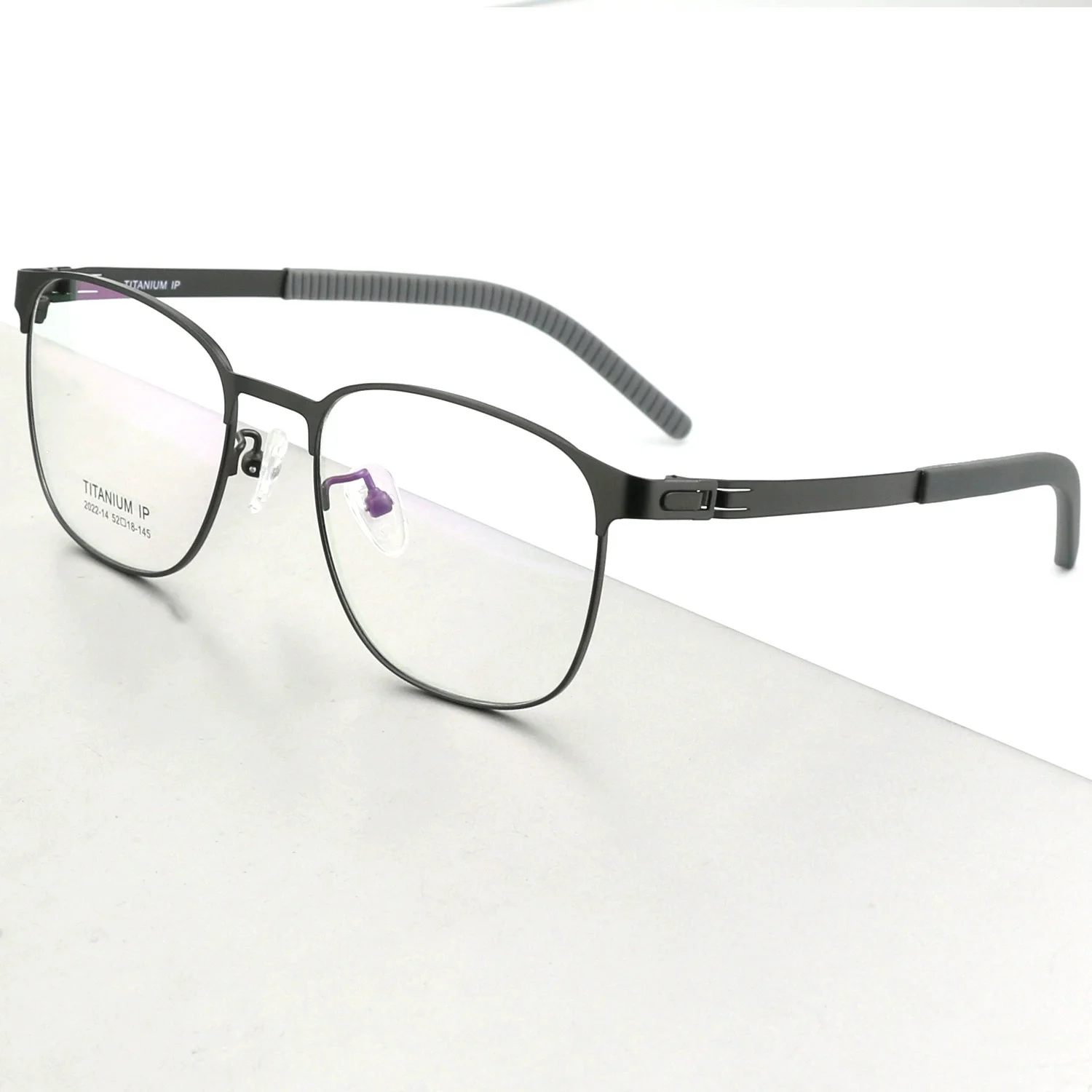 Belight البصرية بدون مسامير لينة عدم الانزلاق المطاط نهاية تلميح كامل حافة تصميم الرجال النساء التيتانيوم النظارات إطار مشهد 202214