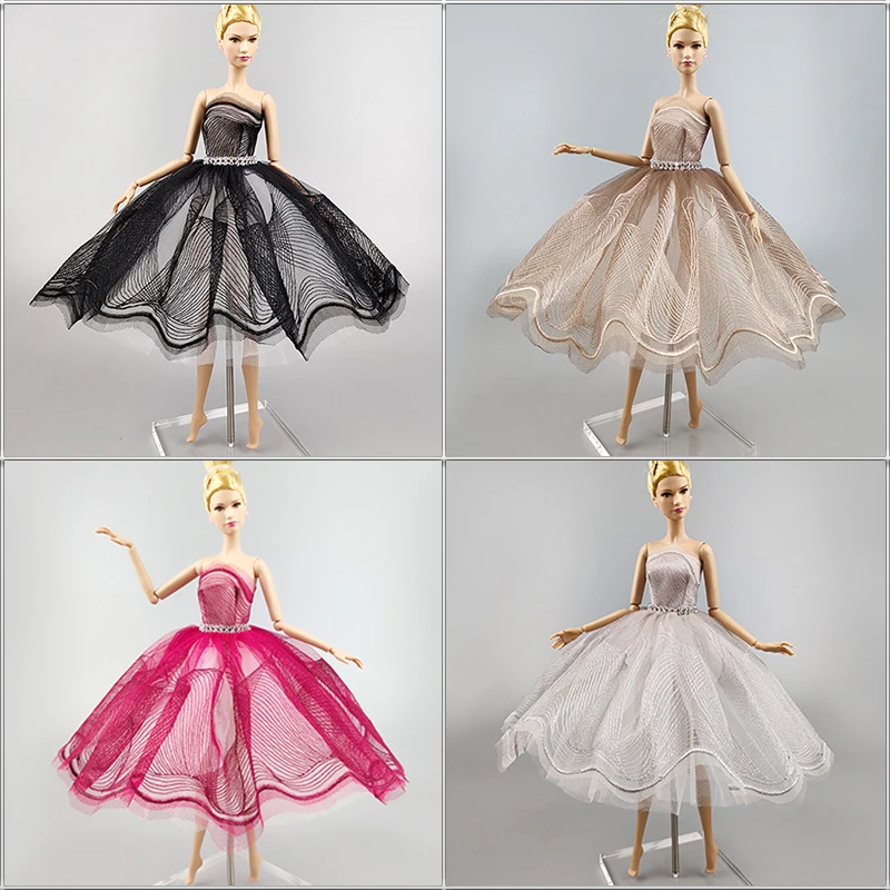 Juego De Ropa De Ballet Rosa Para Muñecas De 30-45 Cm – 12 Piezas: Chaleco, Falda De Tul Y Zapatos – Regalo Infantil