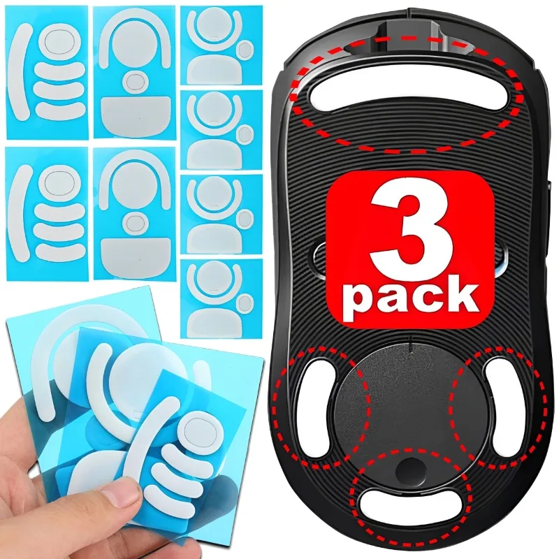 1-3Pack Wireless Mouse Skates Wear-Resistant DIY Mice Glide Feet ICE Control Speed Version Suitable for Logitech Gaming Mouse