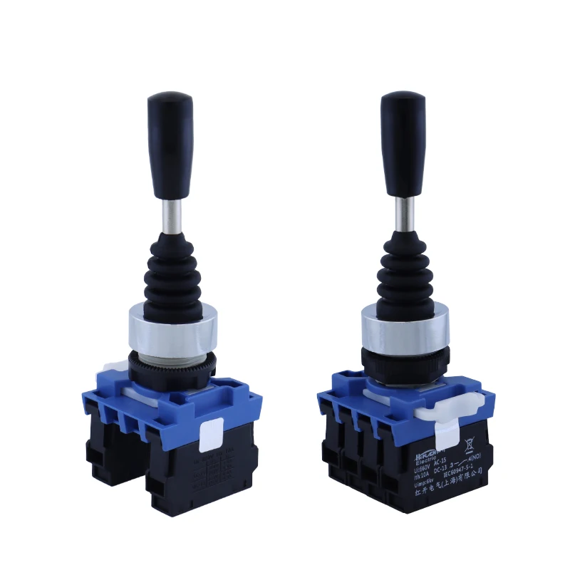 Przełączniki joystickowe 22mm Master Monolever, 2/4-pozycyjne, samozatrzaskujące, chwilowe, przełączające, krzyżowe, 2NO 4NO HKC612