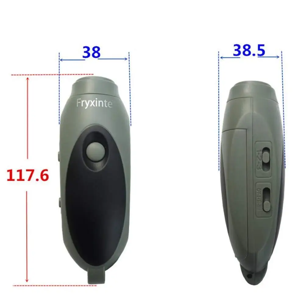 Silbato electrónico de 3 tonos, cordón de mano para deportes al aire libre, baloncesto