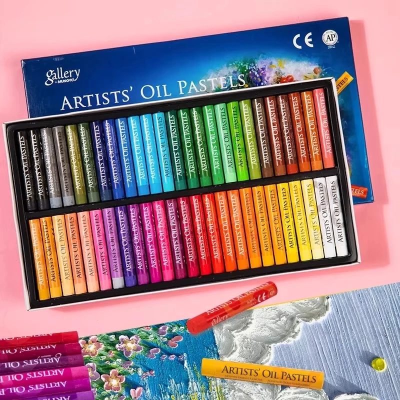 MUNGYO Artist Soft Oil Pastel Set Professional Painting Drawing Graffiti Art Crayons Washable Non Toxic Art Supply 12/25/50Color