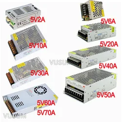 vusum Switching Led power supply 5V power supply Transformer 110V 220V AC to DC 5V 2A 6A 10A 20A 30A 40A 50A 60A 72A Driver