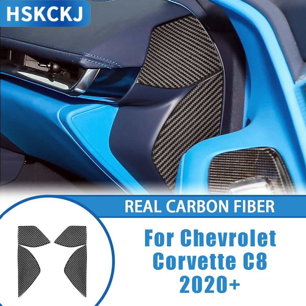 

Carbon Fiber Car Accessories Front Groove Panel Interior Cover Tirm Panel Sticker Modification For Chevrolet Corvette C8 2020+