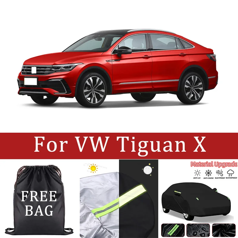 

For ‌VW Tiguan X Car Cover Car Waterproof All Weather Automobiles Full Exterior Covers - Sun-proof Outdoor Anti Scratch