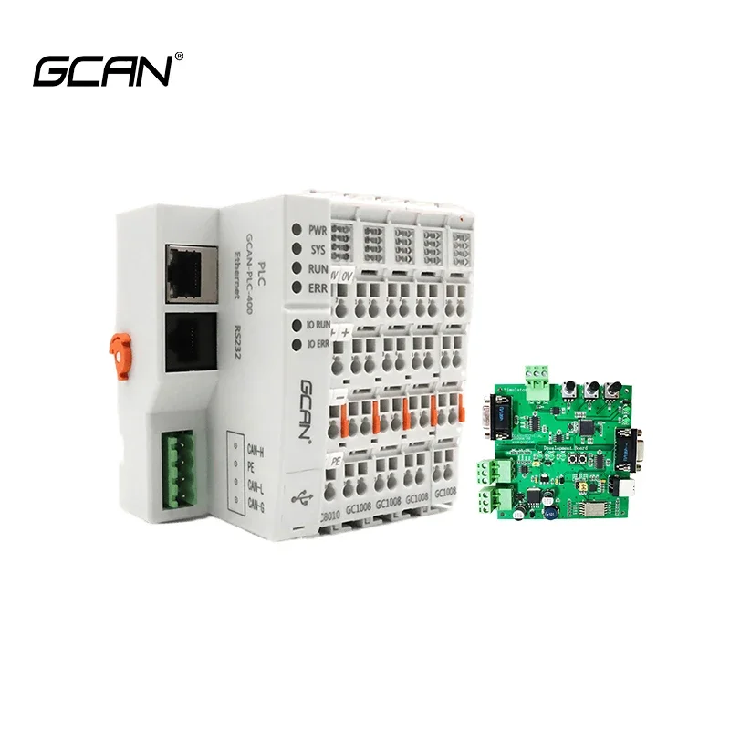 PLC Can be Extended to 32 IO Module PLC Controller with Modbus RTU RS485 Interface GCAN CLP Controlador Logico Programavel