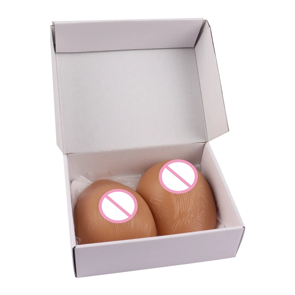 

Sticky Boobs Self-adhesive Realistic Big Boobs 2Pcs Silicone Tit Pad Breasts Form Push Up for Shemale Cosplay