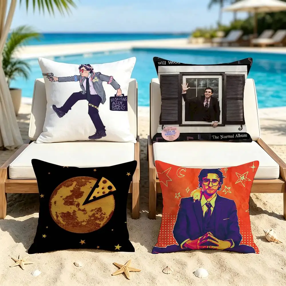 W-Will Wood The Normal Album  Square Double-Sided Printed Pillow Case Sofa Cushion Cover Bedroom Bedside Decor