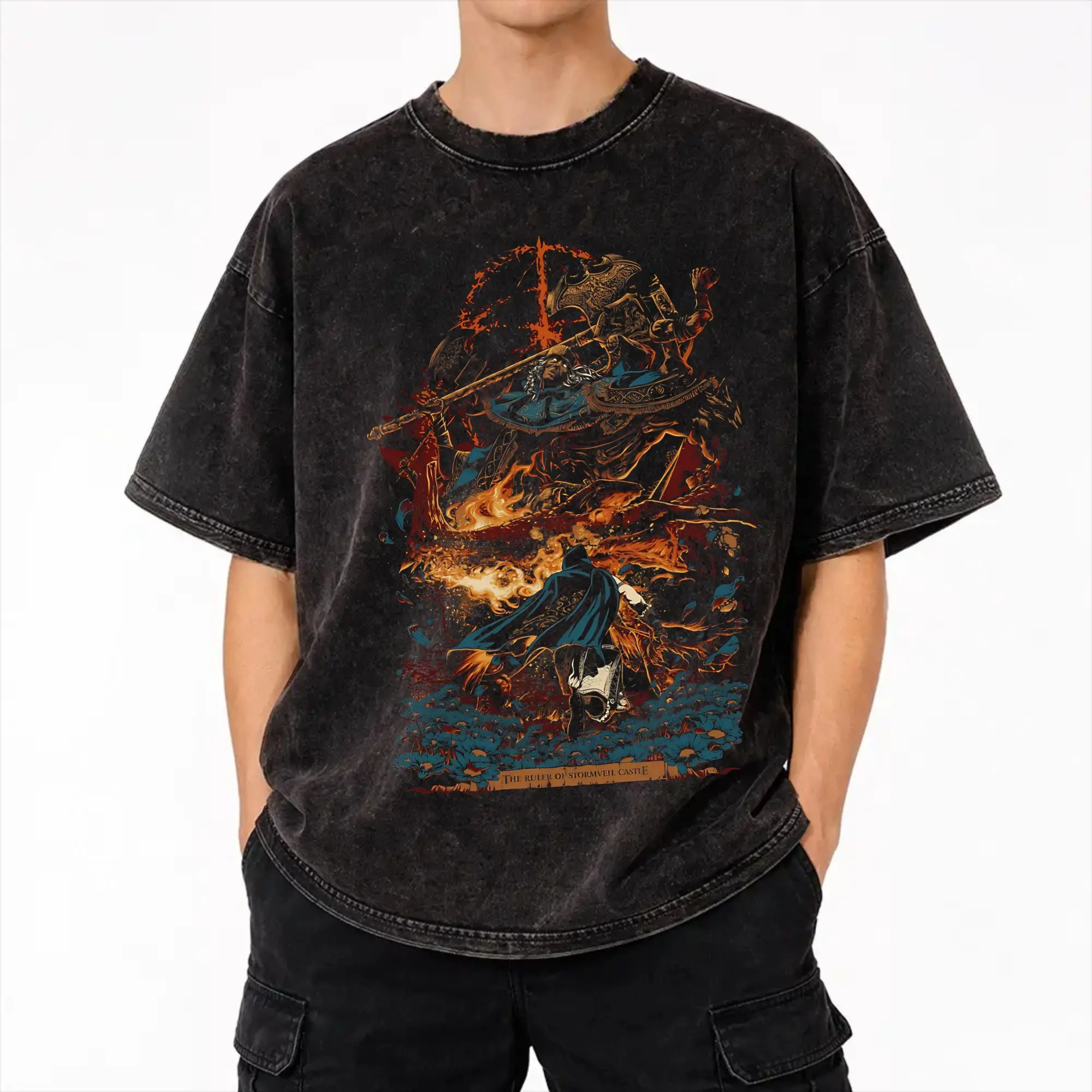 Sekiro: Shadows Die Twice T Shirt Hip Hop Washed 100% Cotton Harajuku T-Shirt  Vintage for Men Women Streetwear Summer Tops Tees