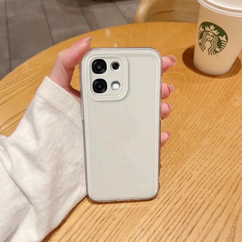 حافظة لهاتف oppo A6 Pro 4G 5G بسيطة من السيليكون الشفاف ورقيقة للغاية من البولي يوريثان الحراري لهاتف oppo F31 ممتص للصدمات Fudna #5