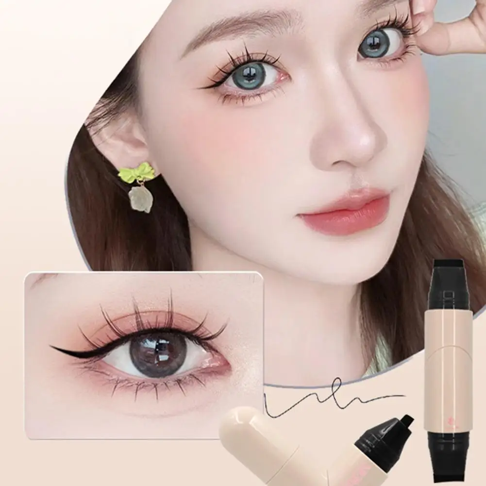 Integrierte Eyeliner Siegel Stempel Flüssigkeit Bleistift Wasserdicht Dauerhafte Schnell Trocken Erweiterte Auge Schwanz Make-Up Make-Up Für Frauen Cosmeti Y1U0