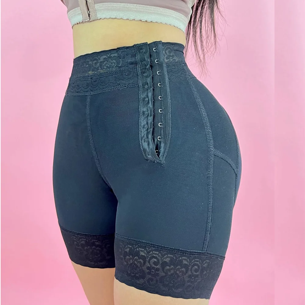 

Colombian Mid Waist Body Shaper Slim Faja Post Surgery Ass Stuff Bbl Shorts Shaperwear Women Butt Lifter Underwear Tummy Control