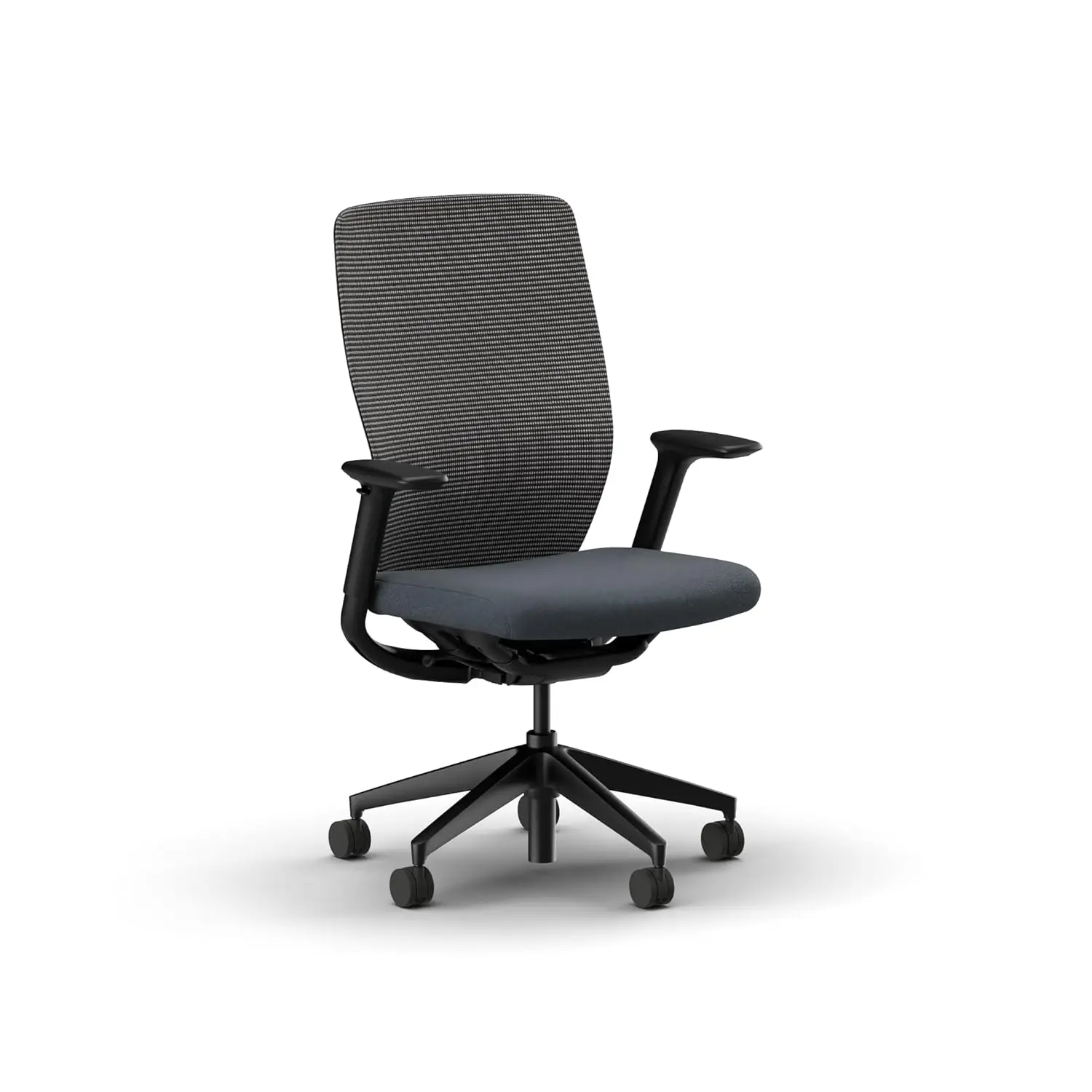 

Офисное кресло с сетчатой спинкой, стандартный механизм качания, регулируемые по высоте подлокотники, для домашнего офиса, черная сетка, на заказ