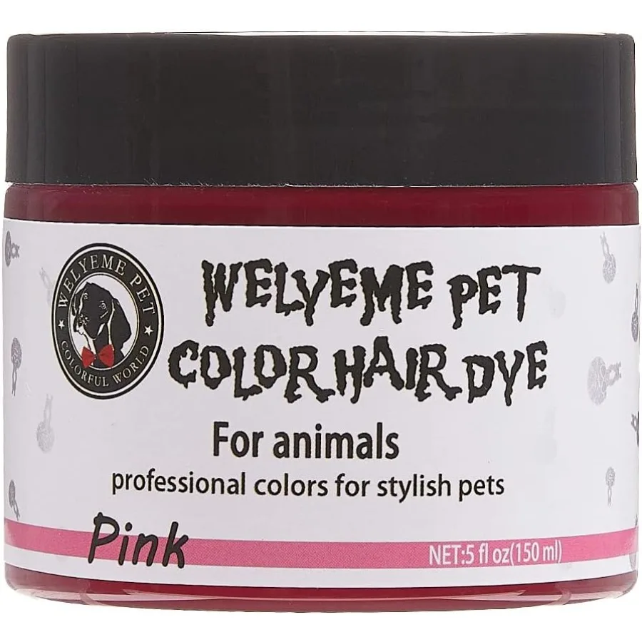 Tinte para el cabello para perros permanente profesional color rosa brillante para perros y caballos
