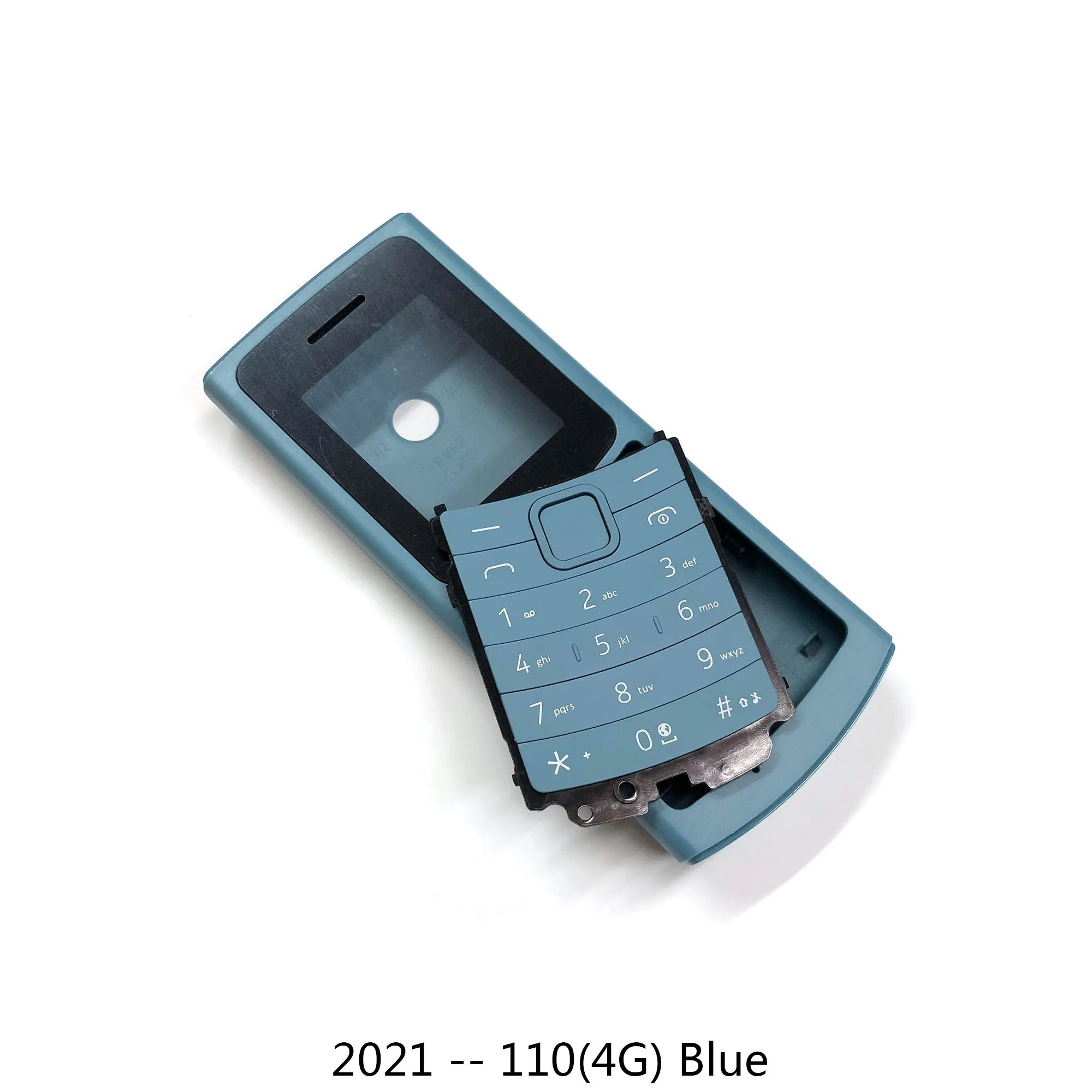 Phone Housing Cover For Nokia 2021 105 4G AT 1389 110 4G case Keypad Back Battery Mobile Phone Case Dual card version