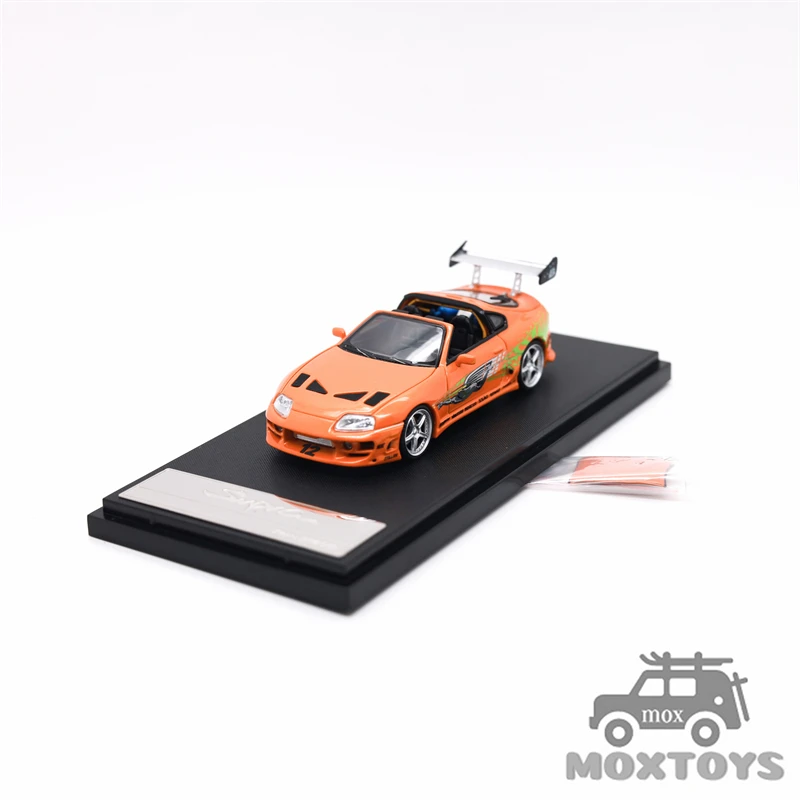 **الطلب المسبق ** سرعة سريعة FS 1:64 Supra Targa A80 Bomex FNF برتقالي عادي / فاخر محدود999 نموذج سيارة دييكاست