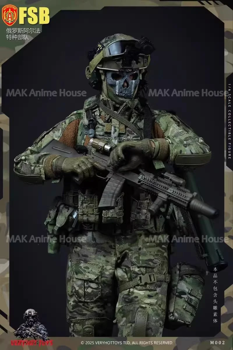 VERYHOT M002 1/6 الروسية ألفا القوات الخاصة الملابس والاكسسوارات مجموعة نموذج صالح 12 ''ذكر الجندي عمل الشكل الجسم دمية #4