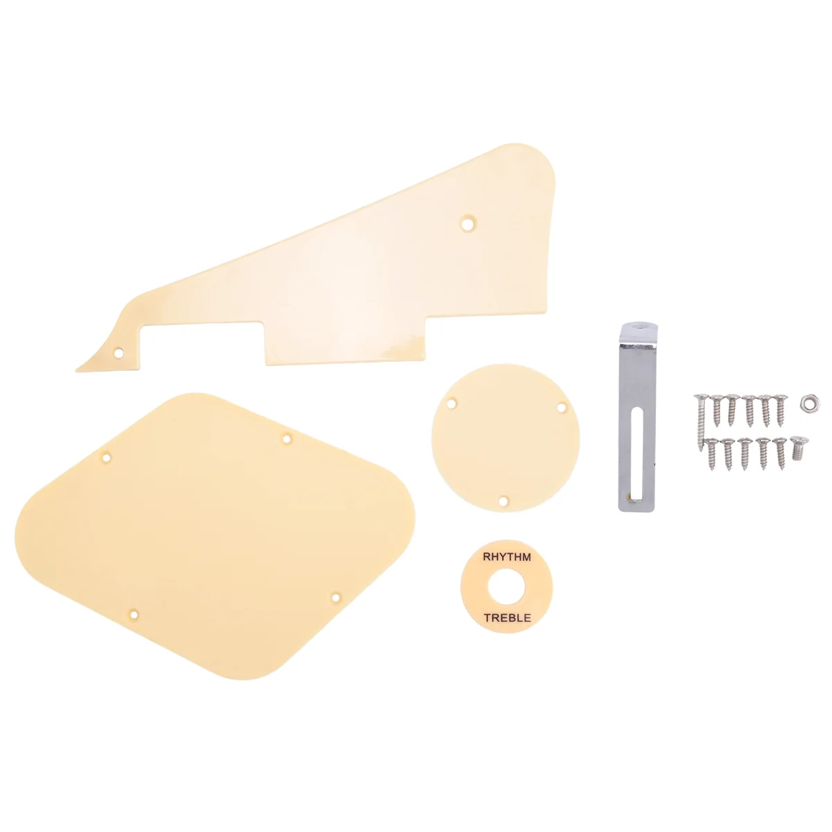 1Set Yellow Pickguard Cavity Switch Covers Pickup Selector Plate Bracket Screws Fit Les Paul Guitar Style Kit