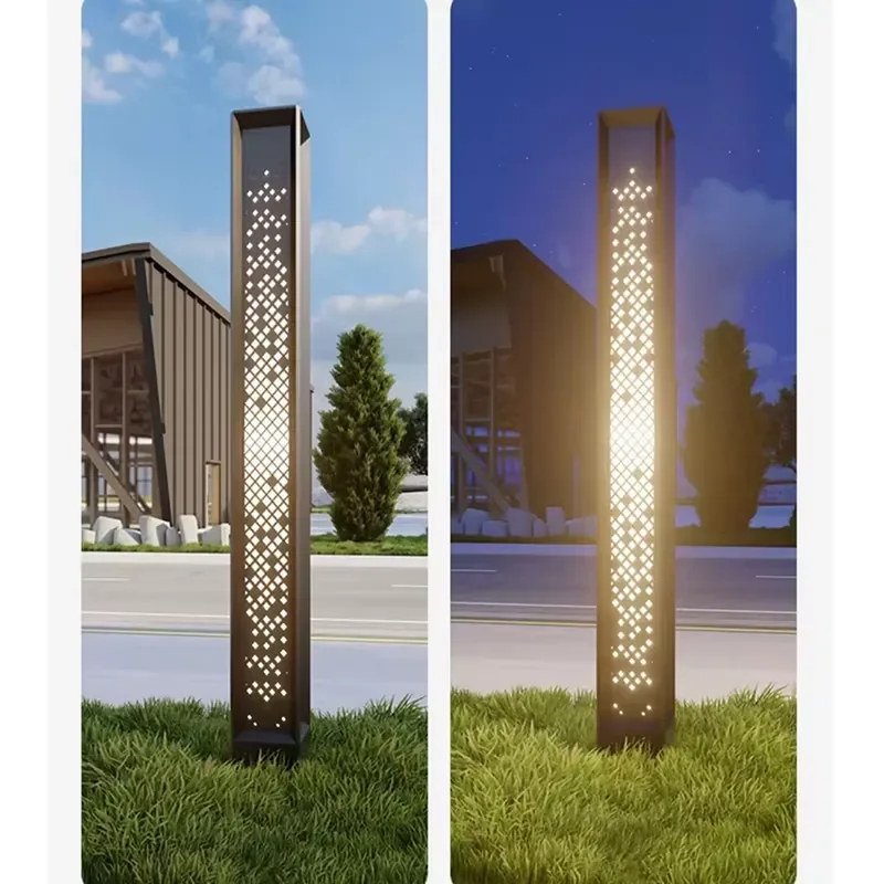 European Vintage High Pole Street Lamp Waterproof IP65 LED Garden Yard Light for Lawn Courtyard Outdoor Street Villa House
