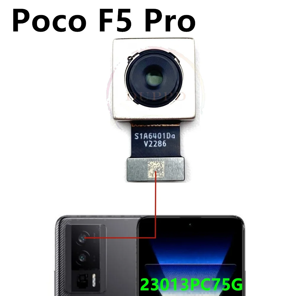 Front Back Main Camera For Xiaomi Poco F5 Pro F5Pro Frontal Facing Seilfie Small Primary Big Rear Camera Flex Cable