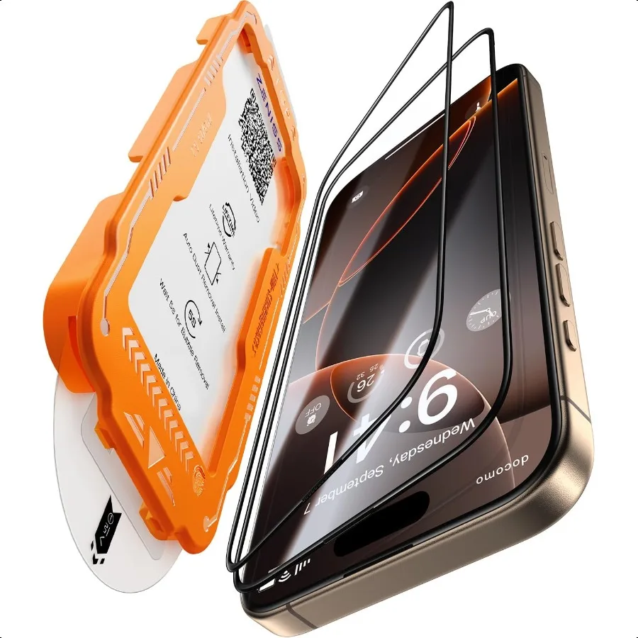 

NeverBreak 9H+ Hardn for iPhone 16 Pro Max Screen Protector 12FT Military Grade Protection Scratch Shatter Drop Resistance 16 P