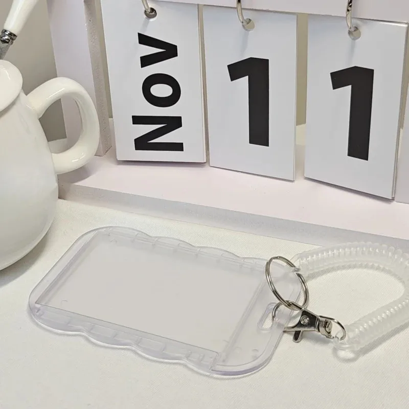 Porte-carte Photo porte-clés INS Ins idole porte-carte Photo décoratif étudiant ID porte-Badge filles manches de carte