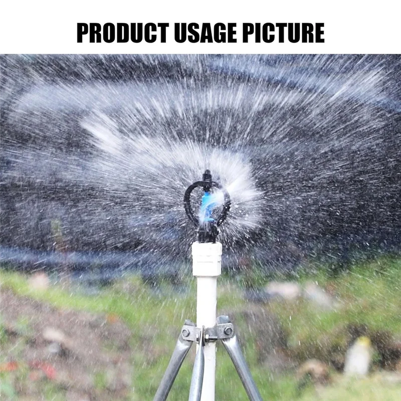 BAAG-50PCS فراشة الرش التلقائي سلك خارجي المكره فوهة 360 درجة التلقائي دوران الرش الري