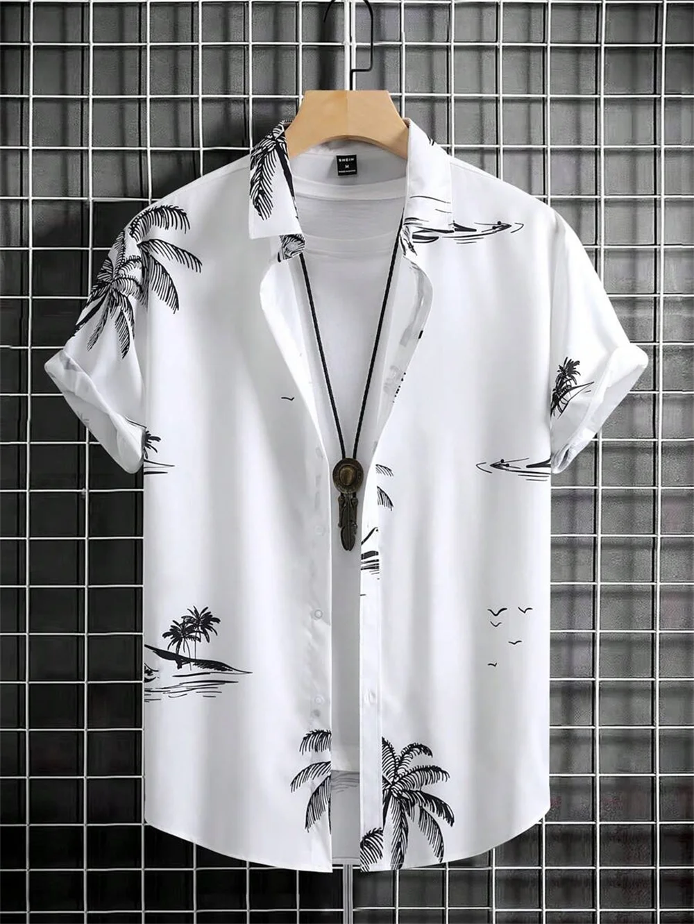 Men's Hawaiian Shirt 3D Printed Simple Harajuku Vintage Fashion Shirt Loose Oversized Comfort Casual Short Sleeve Men's Clothes