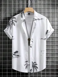 Herren-Hawaii-Hemd, 3D-gedruckt, einfach, Harajuku, Vintage-Mode, locker, übergroß, bequem, lässig, kurzärmelig, Herrenbekleidung