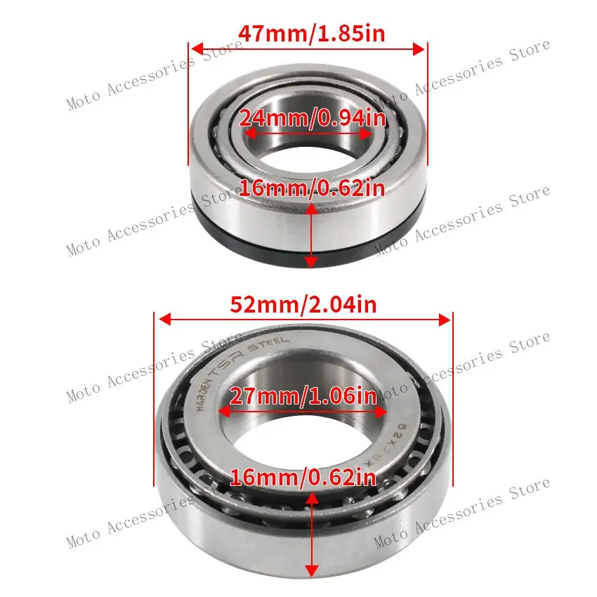 Motorcycle Pressure bearing For Kawasaki EJ400 EJ650 EJ800 EL250 EN400 EN450 EN500 ER500 EX400 EX500 KDX125 KL250 KL600 Ninja