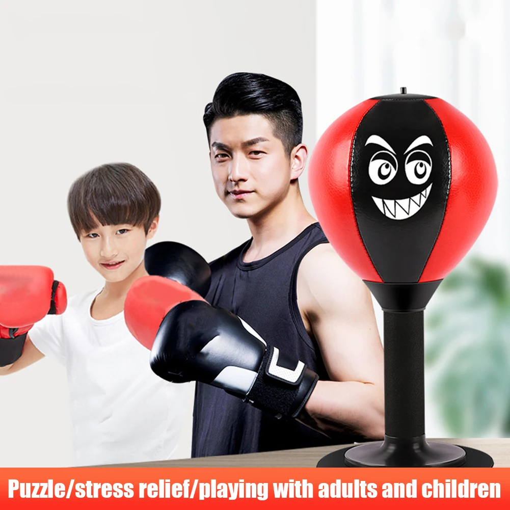 Boxing Bag Boxing Desktop Speed Ball Suction Cup Stress Buster Desktop Boxing Punching Ball Suction Cup Stress Reduction Tool