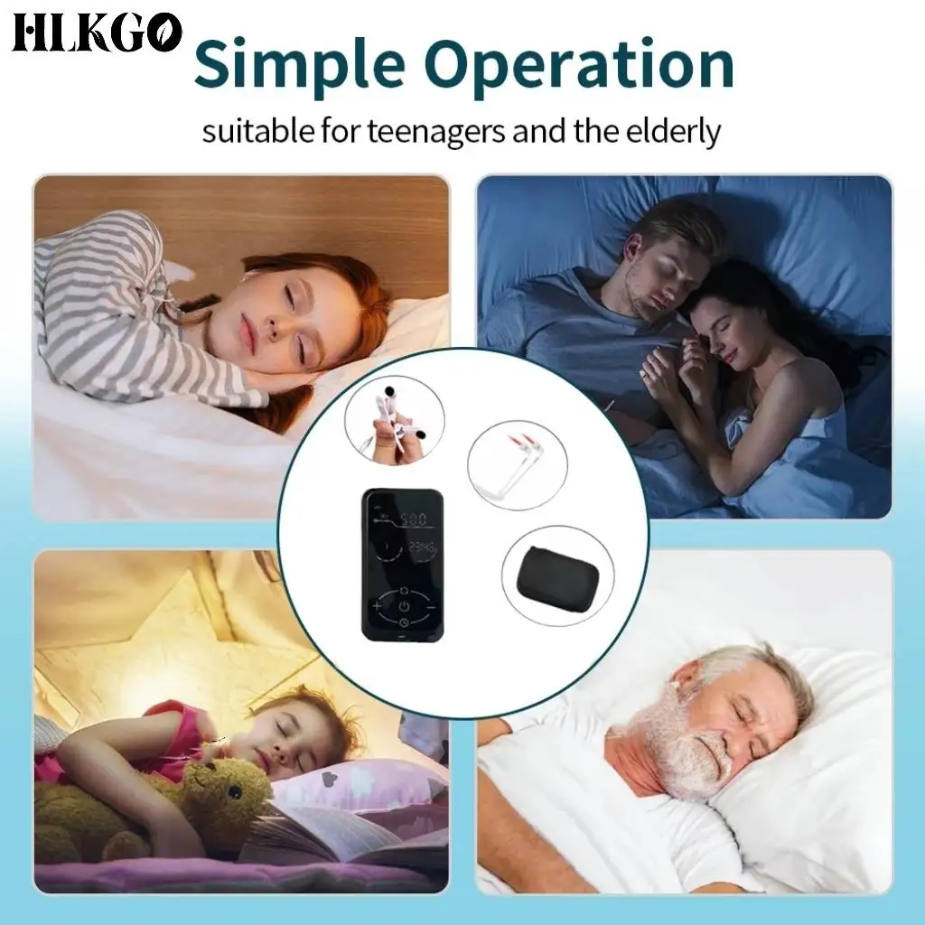 Sleep Aid Device Vagus Nerve Stimulation Massager For Deep Sleep Fast Asleep For Anxiety Depression Relief Electric Pulse Massag