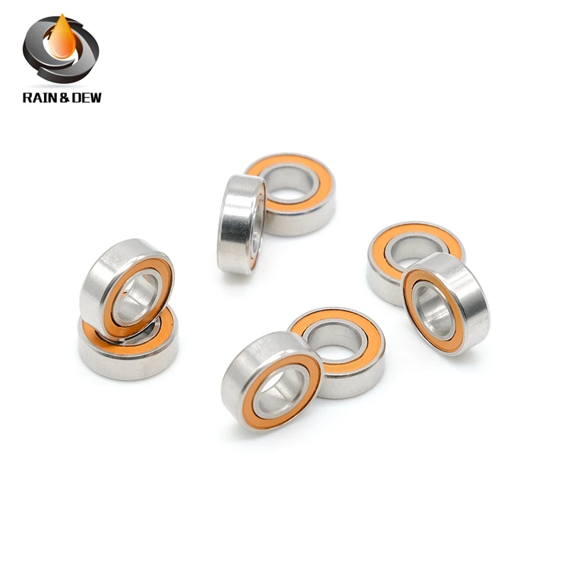 1Pcs  SMR126 2RS CB 6x12x4 mm ABEC7 MR126 CB  stainless steel hybrid ceramic bearing 6x12x4 Without Grease Fast Turning