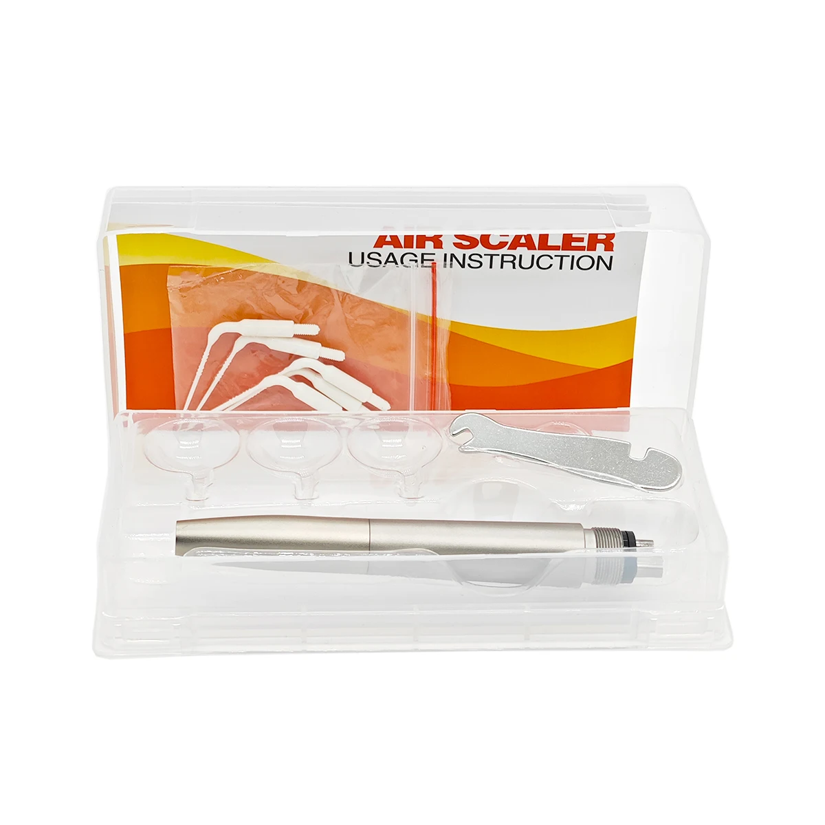 Dental Air Scaler Endodontics Handpiece Activation Irrigation Perio Scaling 2/4 Holes with 10 plastics Tips denti